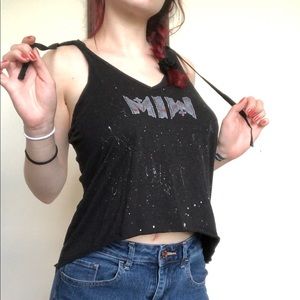 COPY - Hand-Painted Motionless In White Logo Sleeveless